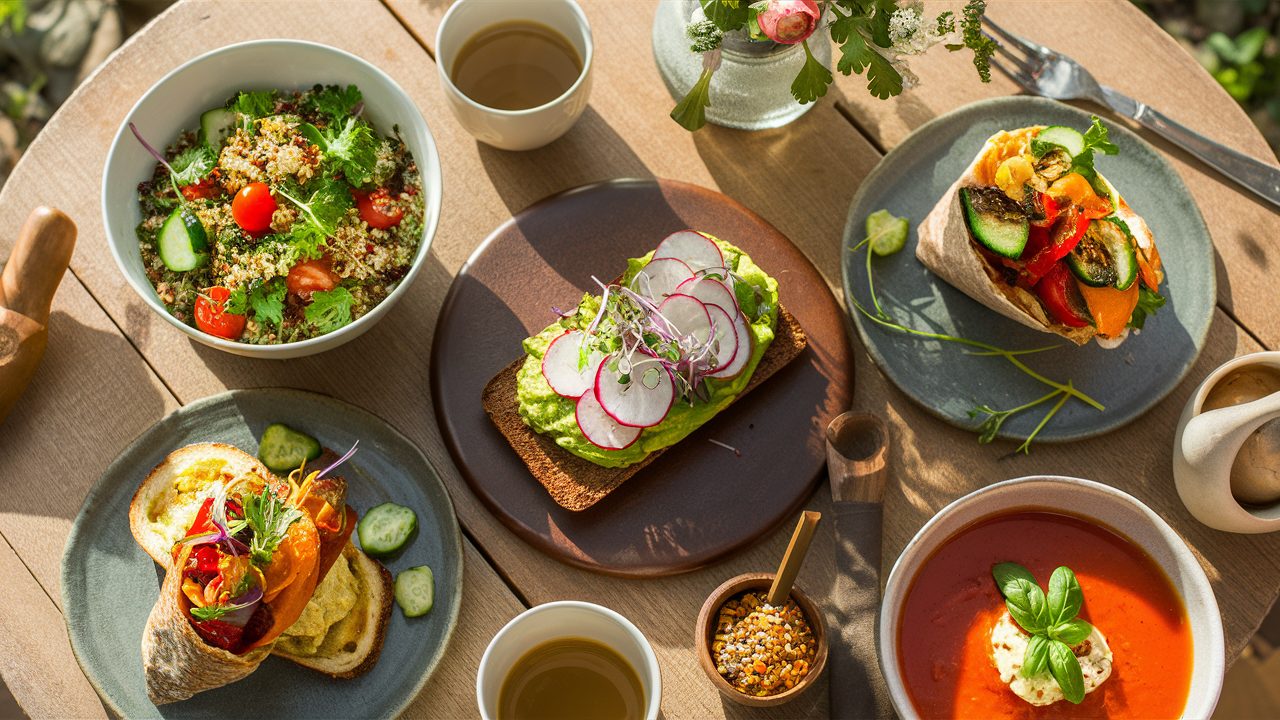 ontdek de beste recepten voor vegetarische lunches! van heerlijke salades tot smaakvolle wraps, deze ideeën zijn perfect voor een gezonde en smakelijke maaltijd op het werk of thuis.